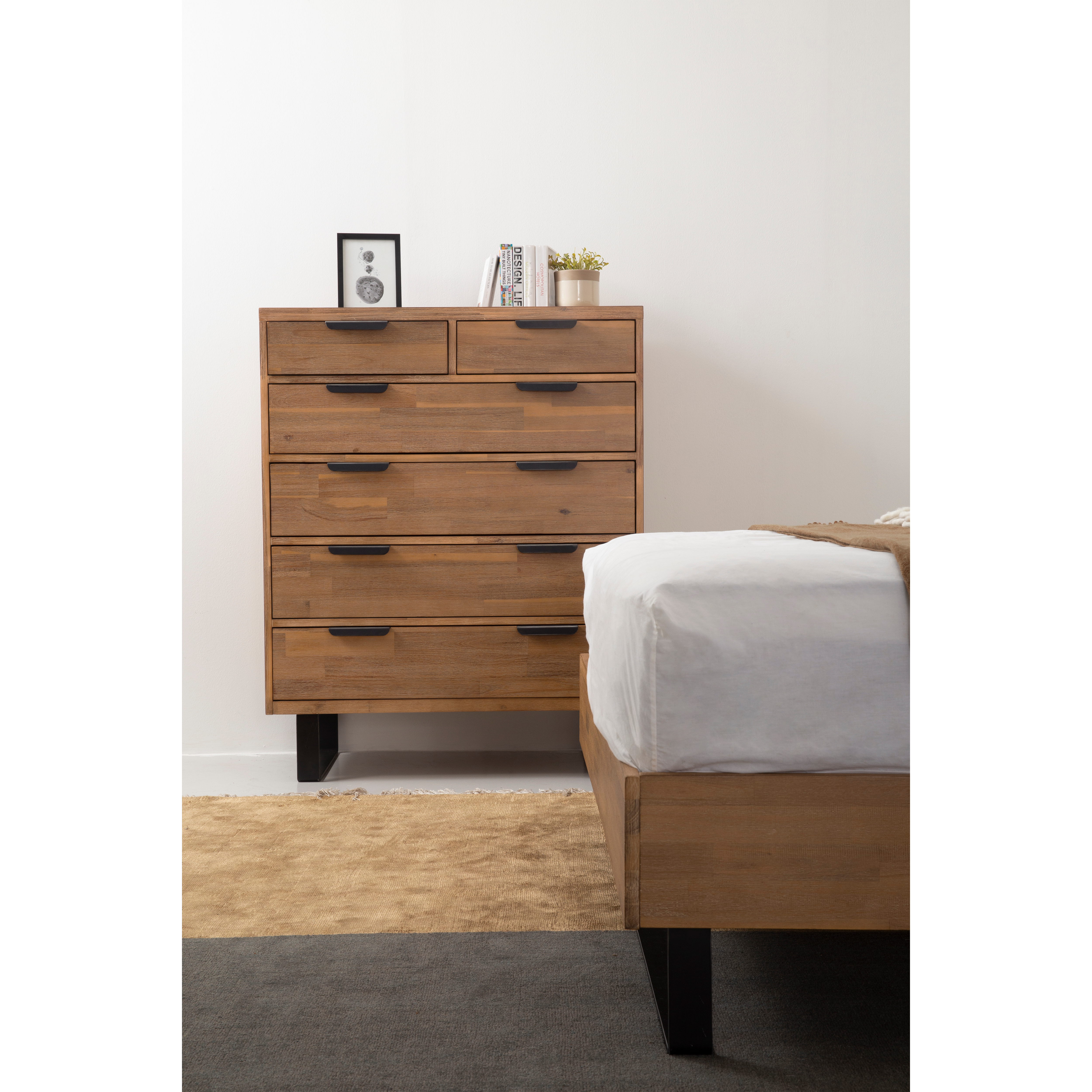 Dakota 6 Drawer Chest 1m, HV Atelier Beds & Bedroom Storage HipVan
