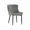 Tobias Dining Chair - Black, Silver (Velvet)