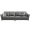 Emmanuel 4 Seater Sofa - Dark Grey (Adjustable Headrest)
