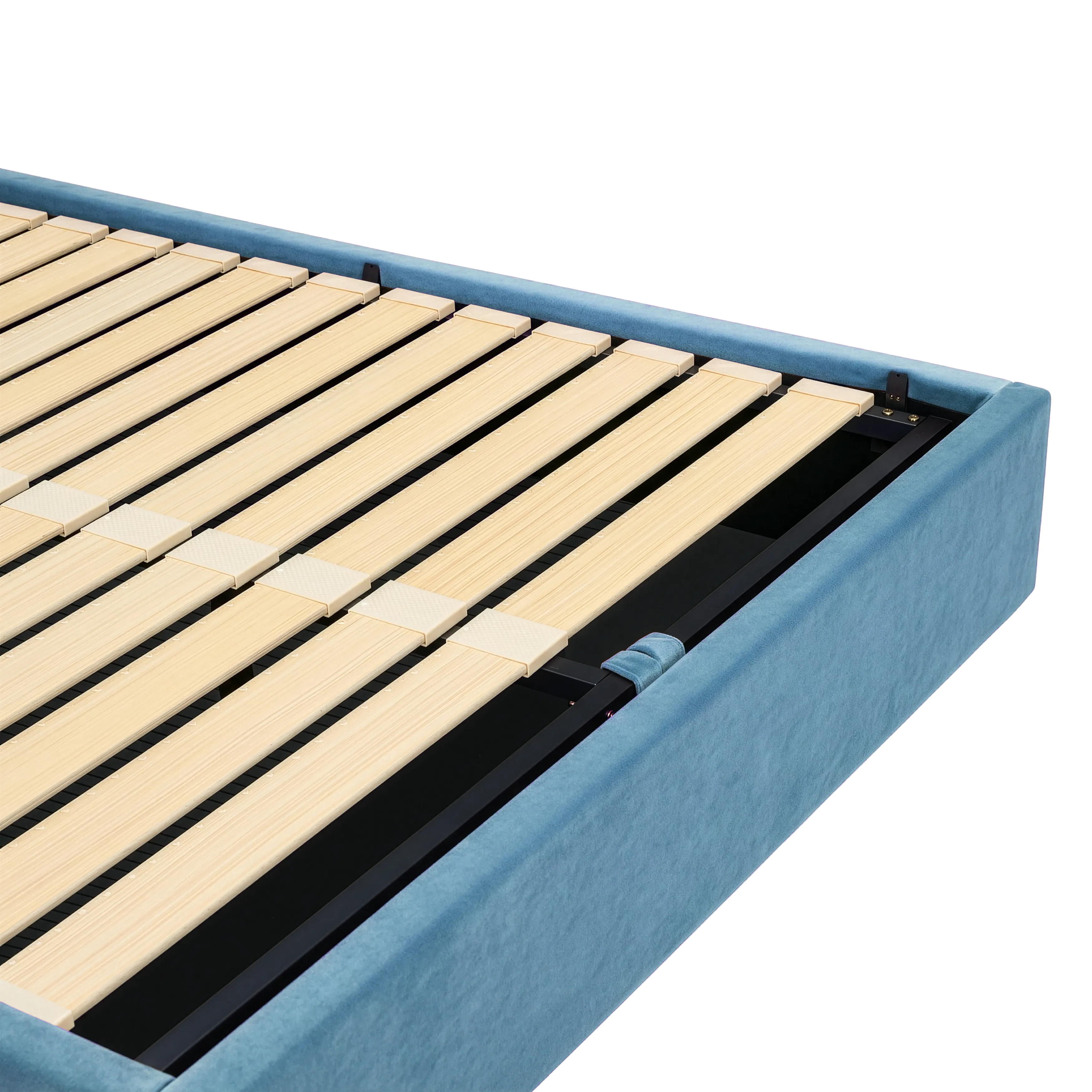 Aspen Single Storage Bed - Blue - 9
