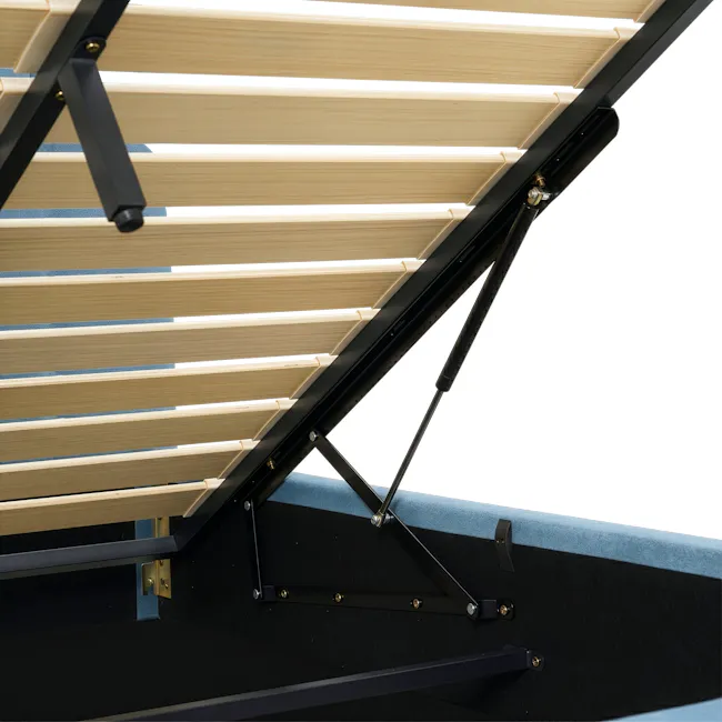 Aspen Single Storage Bed - Blue - 10