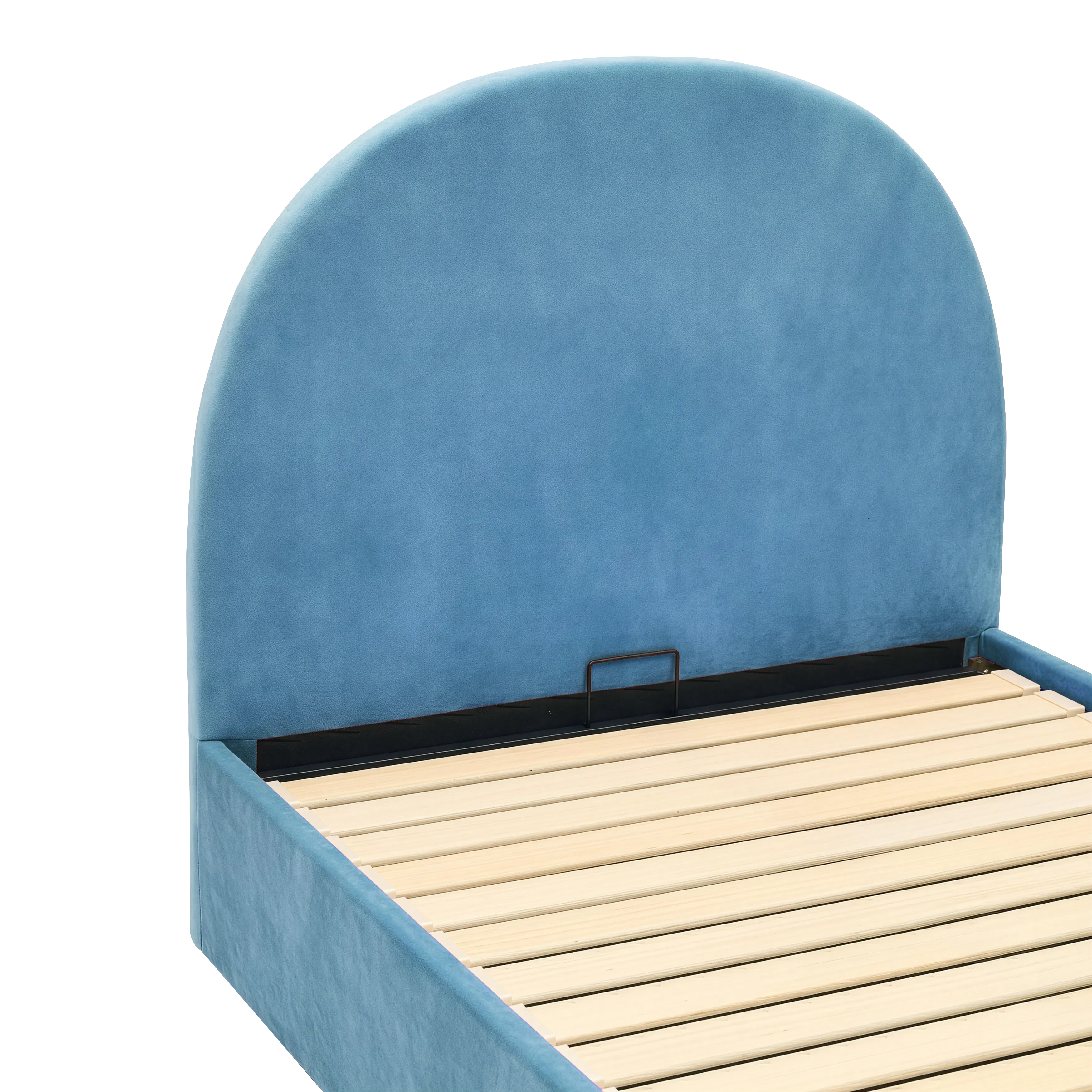 Aspen Single Storage Bed - Blue - 14