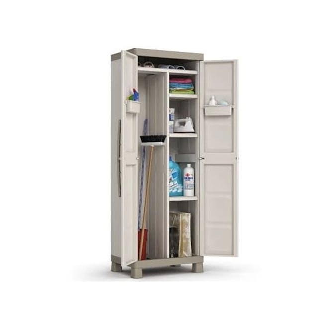Excellence Multipurpose Cabinet - 2 - Storage cabinet, open shelving, organized space, clean lines, minimalist design