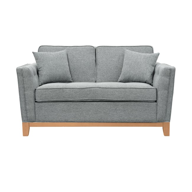 Byron 2 Seater Sofa - Oak, Siberian Grey - 7