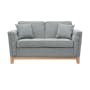 Byron 2 Seater Sofa - Oak, Siberian Grey - 7