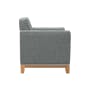 Byron 2 Seater Sofa - Oak, Siberian Grey - 1
