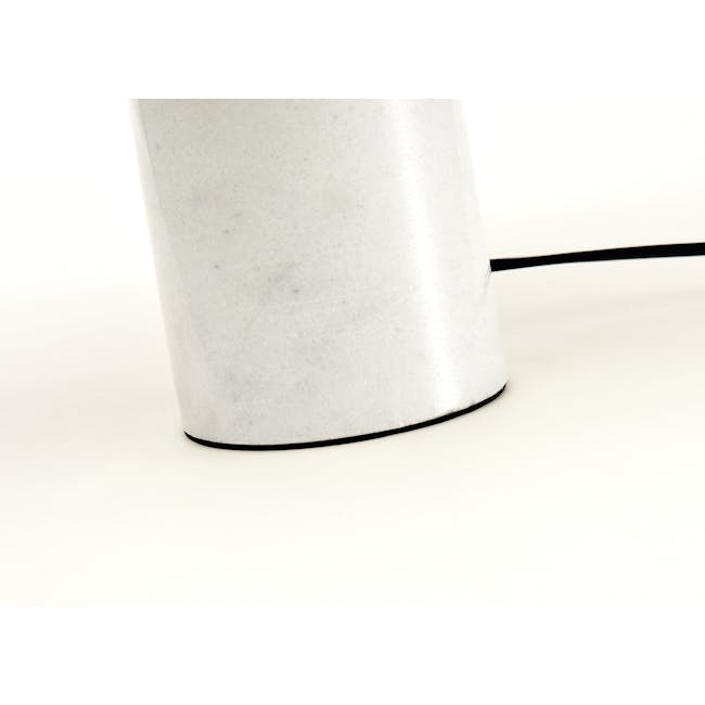 Sasha Marble Table Lamp - White - 7