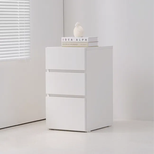 Plandy Drawer Pedestal Side Table - 10