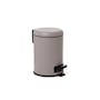 Tatay Nordic Stainless Steel Dustbin 3L - Taupe - 0