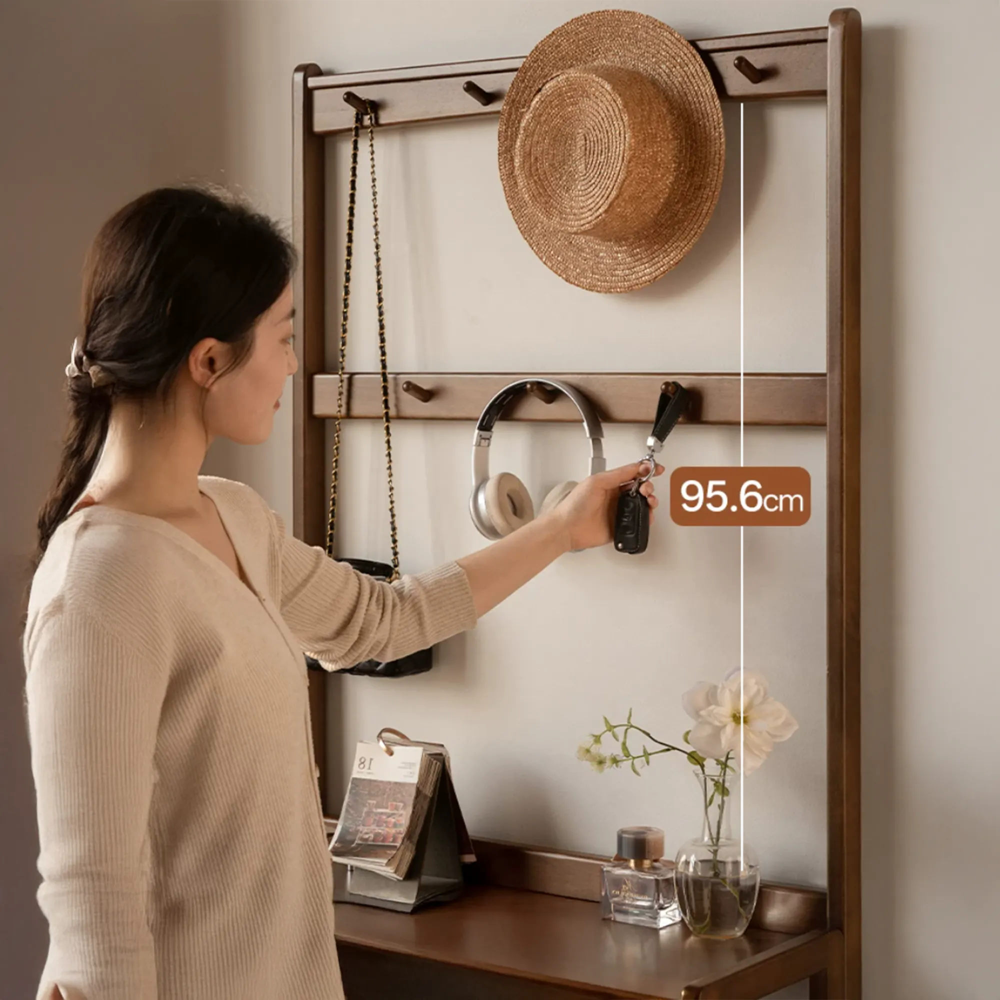 Carelle Storage Shoe Rack - Oak - 12