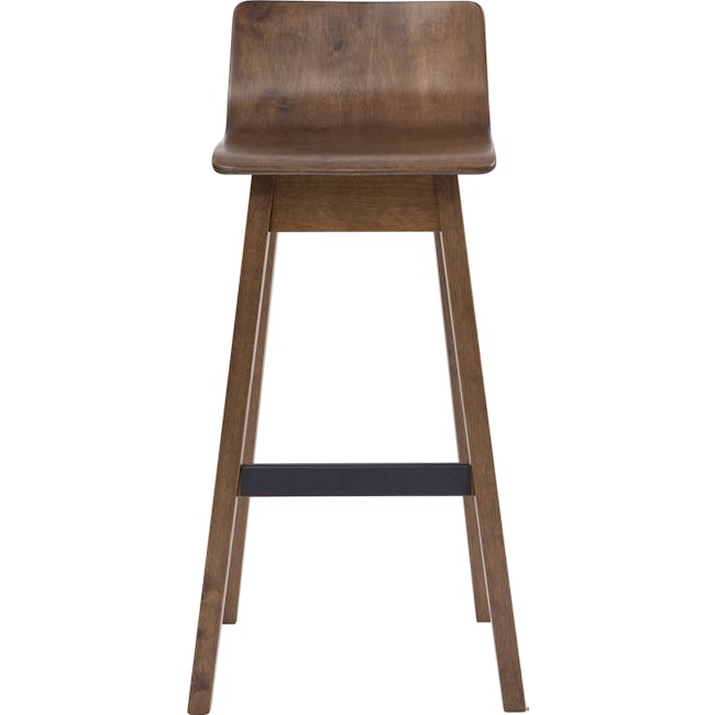 Ava Low Back Bar Chair - Walnut - 3