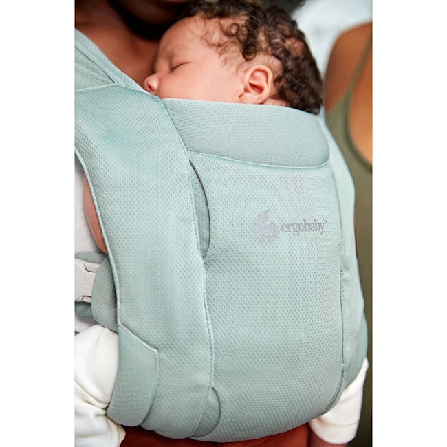 Ergobaby Embrace Soft Air Mesh Newborn Baby Carrier - Sage - 5