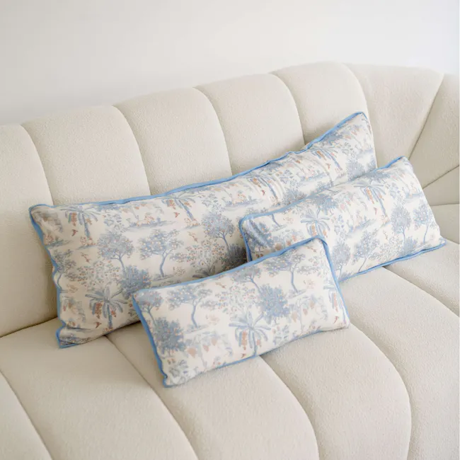 House of Holly Luxe Cloud Pillow - Fruit Toile Blueberry (3 sizes) - 2