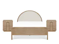 Catania Queen Bed with 2 Catania Bedside Table