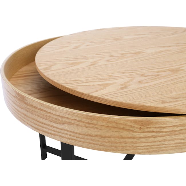 Yuri Storage Coffee Table - Oak - 3