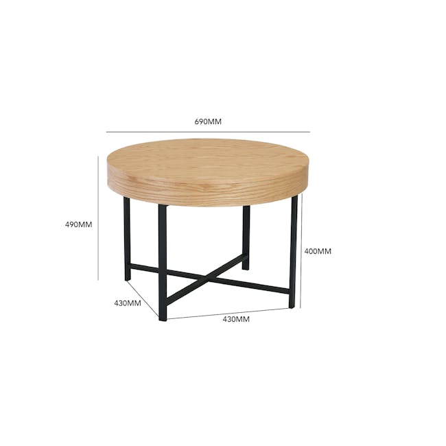 Yuri Storage Coffee Table - Oak - 4