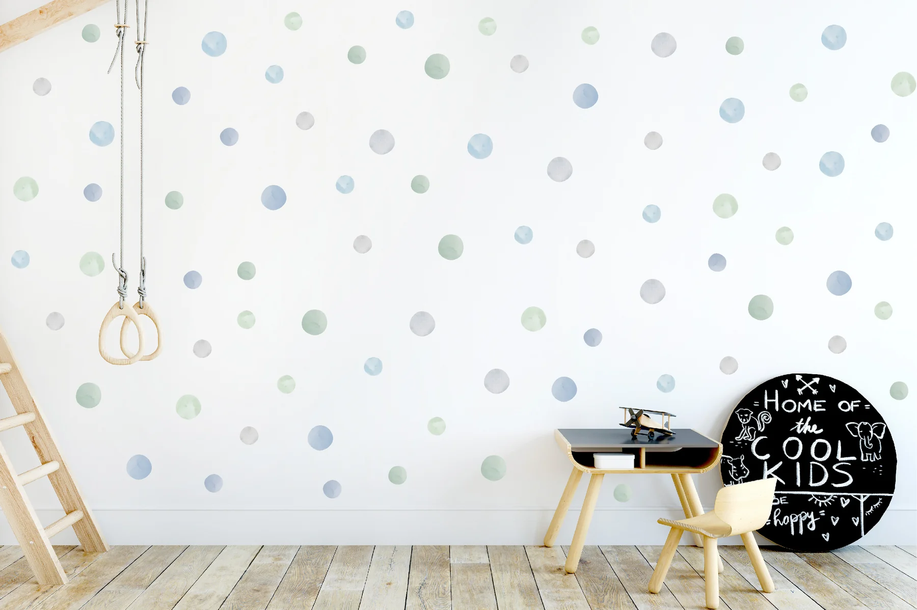 Urban Li'l Watercolour Dots Fabric Decal (3 Colours), Urban Li'l HipVan