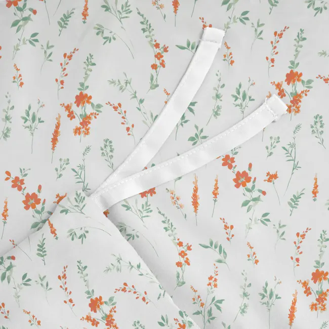 Robinsons Cool Bamboo Printed Fitted Sheet Set - Clementine Garden (4 Sizes) - 5