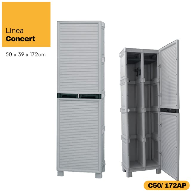 Linea Concert Slim Tall Clothes Cabinet - 6