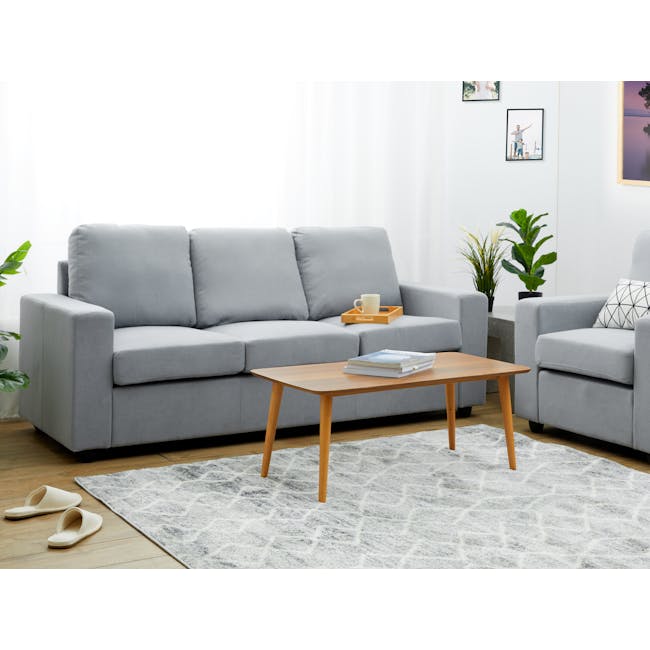 Hank 3 Seater Sofa - Pigeon Grey - 1