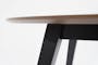 Ralph Round Dining Table 1m in Cocoa with 4 Fynn Dining Chairs in Black and River Grey - 4
