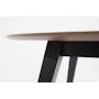 Ralph Round Dining Table 1m  - Black, Cocoa - 4