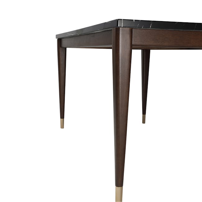 Persis Marble Dining Table 1.5m - Black, Walnut - 3