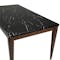 Persis Marble Dining Table 1.5m - Black, Walnut - 1