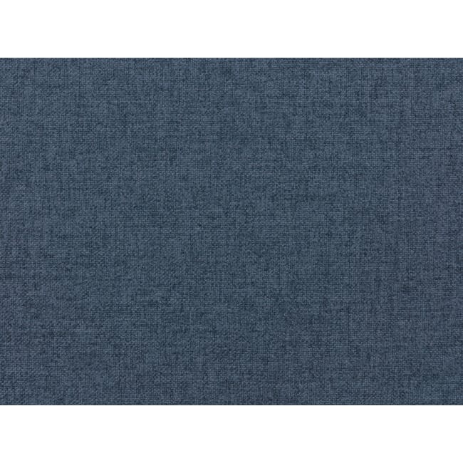 Jacob 2 Seater Sofa - Denim - 11 - Blue textured fabric, fine knit pattern, subtle grain, soft texture, high-quality