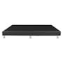 ESSENTIALS Single Divan Bed - Black (Faux Leather) - 3