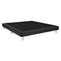 ESSENTIALS Super Single Divan Bed - Black (Faux Leather) - 2