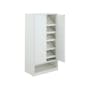Penny Tall Shoe Cabinet - White - 11