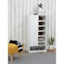 Penny Tall Shoe Cabinet - White - 3