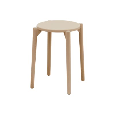 Olly Pastel Stackable Stool - Taupe - Image 1