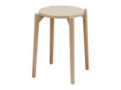 Olly Pastel Stackable Stool - Taupe