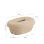 Poppy Cotton Rope Tissue Case - White - 8