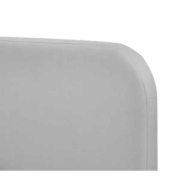 Nolan King Storage Bed in Silver Fox with 2 Asher Narrow Bedside Table - 12 - Fabric, upholstery, cushion, fabric texture