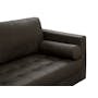Nolan 3 Seater Sofa - Dark Grey (Premium Aniline Leather) - 2