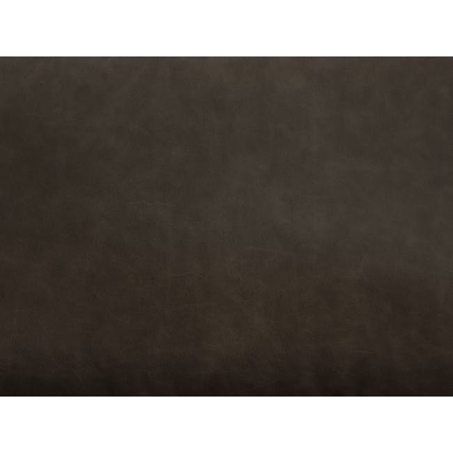 Nolan 3 Seater Sofa - Dark Grey (Premium Aniline Leather) - 7