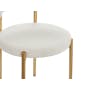 Aspen Dining Chair - Gold, White Boucle - 5