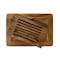 Acacia Wood Bread Cutting Board with Crumb Catcher - 1