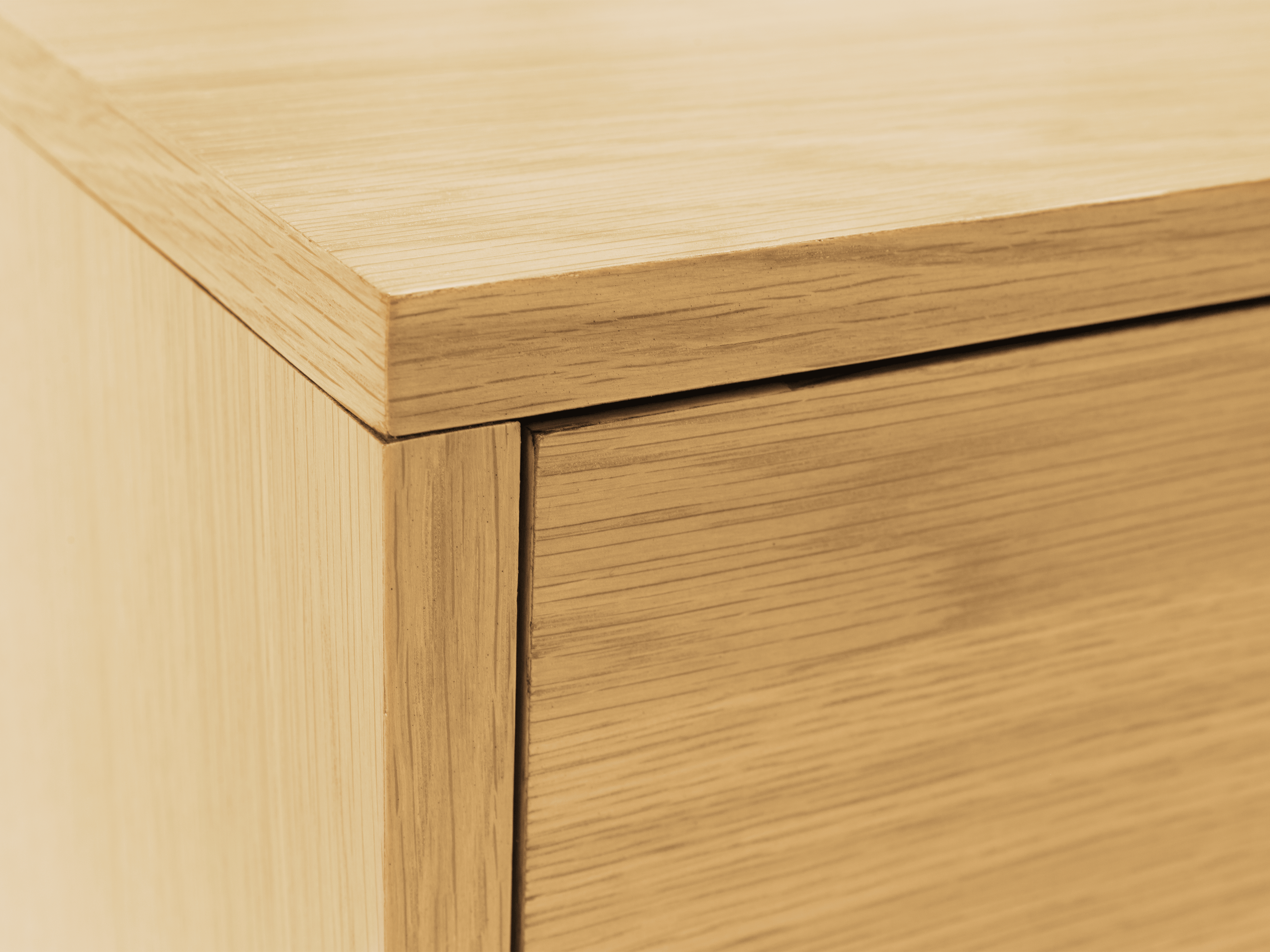 oak veneer bedside table