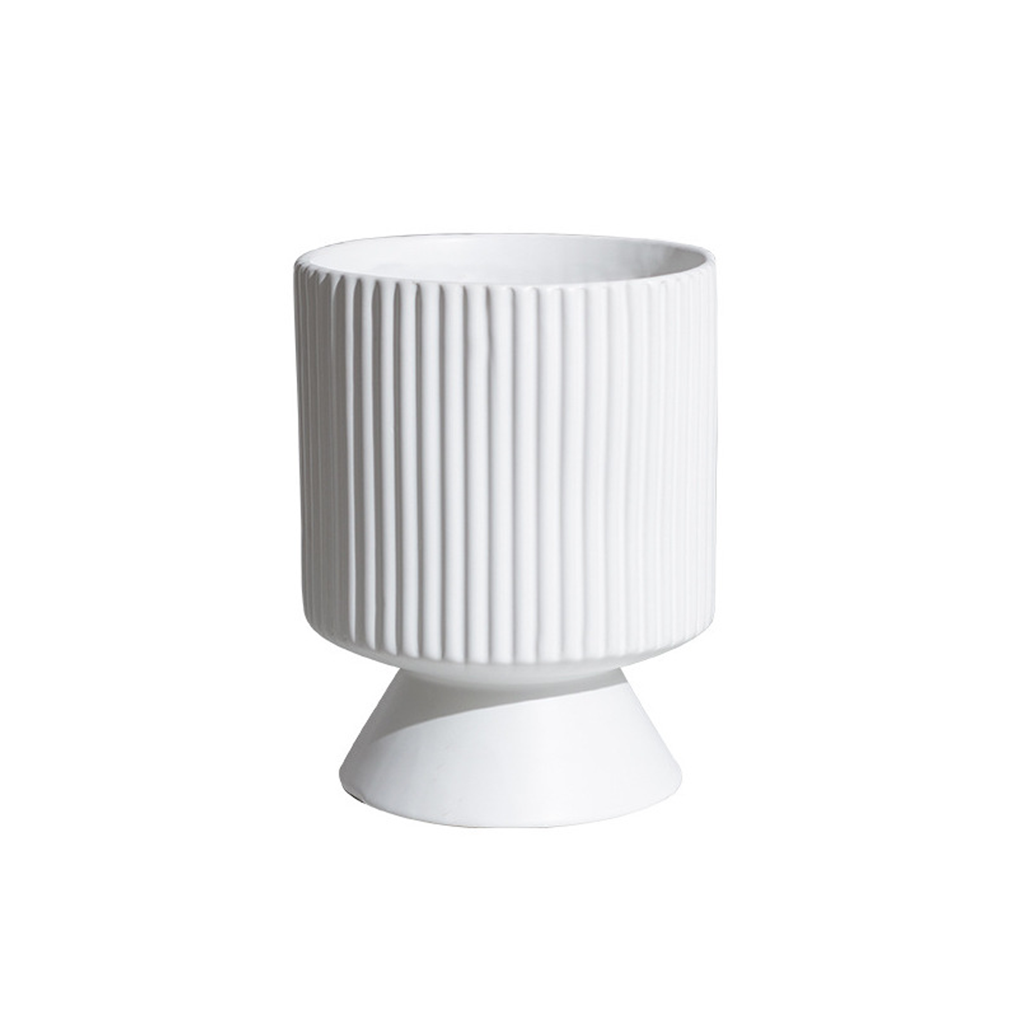 Nicki Ceramic Pot - White
