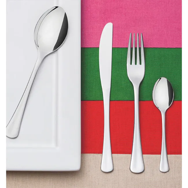 Havana 3-pc Table Fork Set - 4 - silverware set, stainless steel utensils, elegant tableware, modern dining set, minimalist