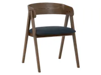 Melda Dining Armchair - Cocoa, Navy