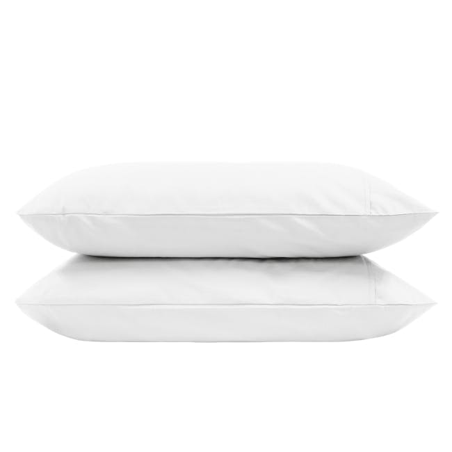 Aurora Pillow Case (Set of 2) - White - 0