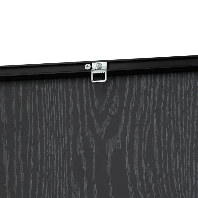 Whimsy on Wheels Framed Canvas 40 x 60 cm - 5 - Metallic trim, black background, vertical stripes, sleek design, industrial