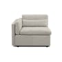 Liam 3 Seater Sofa with Ottoman - Ivory - 12