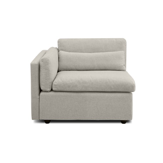 Liam 4 Seater Sofa with Ottoman - Ivory - 23