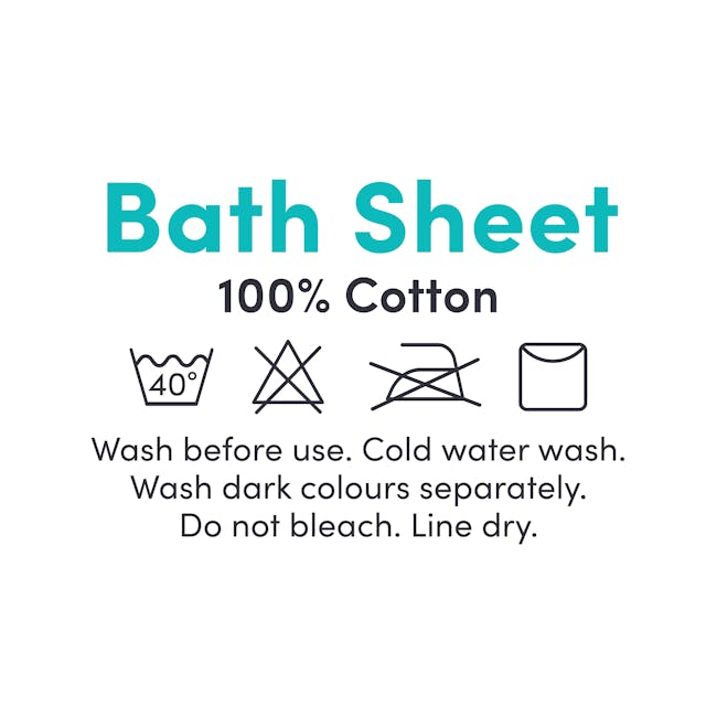 EVERYDAY Bath Sheet - Charcoal - 3